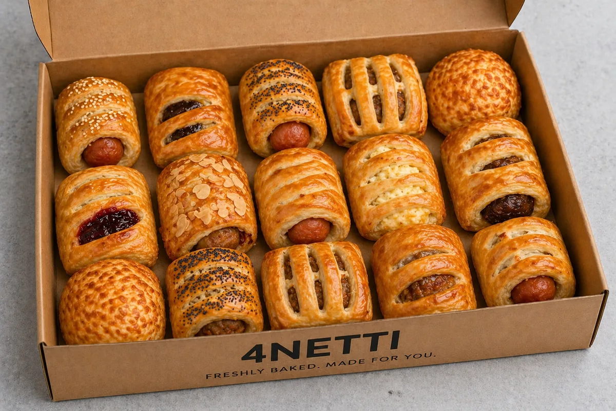 15 mini pastries box
