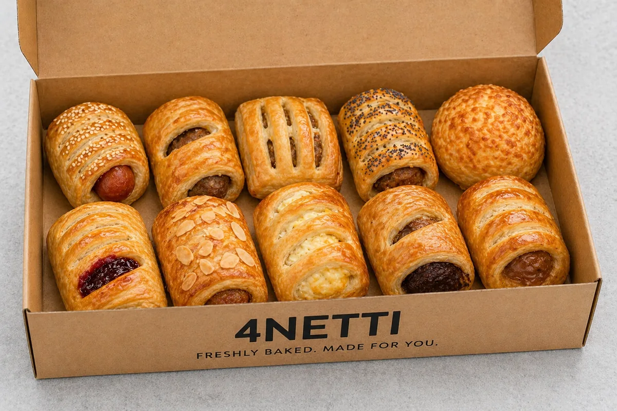 10 mini pastries box